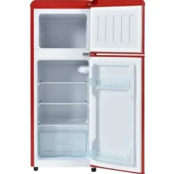 Retro-Kylskåp, Kombinerad kyl och frys, 105.5 cm, 92L, 28L frys, 116 kWh/år