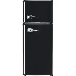 Retro-Kylskåp, Kombinerad kyl och frys, 105.5 cm, 92L, 28L frys, Energieklass D