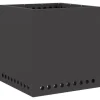 Rökfri utomhusfoajé - vidaXL - 48x48x50 cm - Svart - Stål - Max temperatur 600 ℃ - Dubbelväggad luftflöde