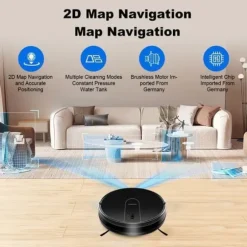 Robotdammsugare - LIECTROUX - L200 - Vatten- och dammsugning - Autonomi 120 min - Anslut IoT