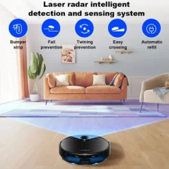 Robotdammsugare - LIECTROUX - M70 PRO - 5000Pa - 3-i-1 - Automatisk Tömning Station