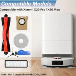 Robotdammsugare Tillbehörskit för Xiaomi X20 Pro/X20 Max