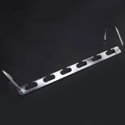 Robusta klädhängare 2 st 4 st metall multifunktionella vikbara tvättgalgar (#2)