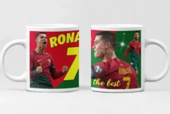 Ronaldo Mugg + Underlägg paket - Portugal 7