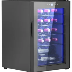 Rootz 20 flaskan litet vinkylskåp - mini dryck kylare - tyst kylning - 53l kapacitet - 43W x 45d x 64h cm