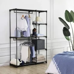 Rootz Garderob - Öppen garderob - Sovrumsmöbler - Garderob - Garderob Förvaring - Klädskåp - Fristående garderob - Garderobsorganisation - Modern gard | CDON