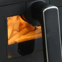 Rootz Hot Air Fryer - Oljefri dubbelkammare - Air Fryer - Hälsosammare matlagning - 38,5 cm x 38 cm x 30,5 cm - Svart