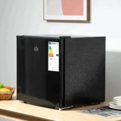 Rootz Minifrys - 35 L frysbox - Minikylskåp - Minikyl - 5-nivå temperaturkontroll - Stål, plast - Svart - 47W x 44,2D x 48,8H cm