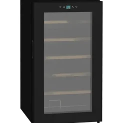 Rootz vinkylskåp - Vinkylare - Dryckekylare - Snabbkylning - UV-skydd - Enkel rengöring - 43 cm x 45 cm x 75 cm - Stål & härdat glas