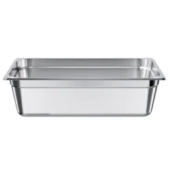 Rostfri ångpanna, Fullstorlek 145mm djup, 20,5L, Anti-Jam, återanvändbar för restaurang, hotell, hem, fest, 1-pack