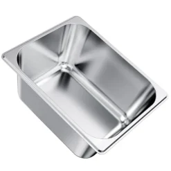 Rostfria ångpannor för hotell, 1/2 storlek x 148mm, 9L bord, anti-sylt, 2-pack