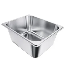 Rostfria ångpannor för hotell, 1/2 storlek x 148mm, 9L bord, anti-sylt, 2-pack