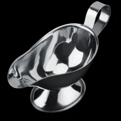 rostfritt stål biffpepparsåsbåt kryddbehållare för restaurangkök (10oz)