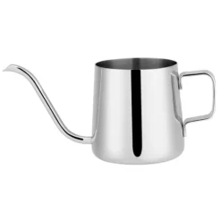 Rostfritt Stål Droppkaffekanna Lång Svanhalspipa Vattenkokare Kopp Teverktyg (Silver 250ml)