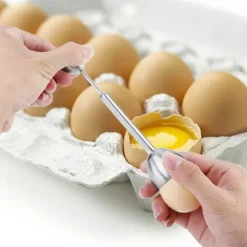 rostfritt stål äggskärare topper äggknäckare för mjuka hårdkokta ägg
