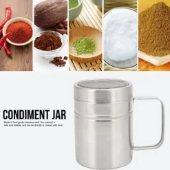 Rostfritt stål kökskrydda burk hushållskryddor peppar salt kryddflaska