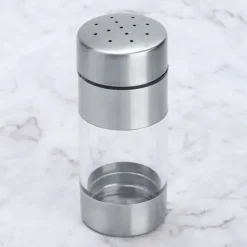 Rostfritt Stål Kryddburk Salt Peppar Krydd Kryddkruka Flasktank för Hemkök