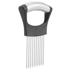 Rostfritt Stål Lökhållare Frukt Grönsaker Köttskärare Skivare Skalare Hackare med 10 Stift