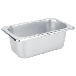 Rostfritt stål matbuffé tallrikar kastruller bricka fat hållare fyrkantig matbehållare