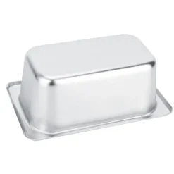 Rostfritt stål matbuffé tallrikar kastruller bricka fat hållare fyrkantig matbehållare