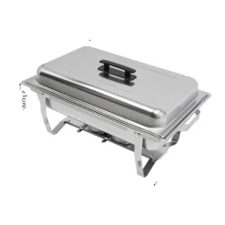 Rostfritt Stål Matvärmare, Modern Minimalistisk Design, Stor 7L Kapacitet,5L