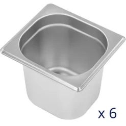 Royal Catering - Bain marie - 640 W - 6 x GN 1/6