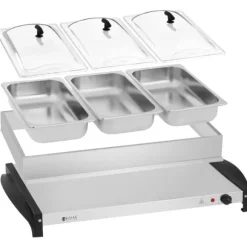 Royal Catering - Buffévärmare - 3 x 2 Liter - 400 W