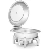 Royal Catering - Chafing dish - Rund med visningsfönster - 5,5 L - 1 bränslecell