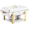 Royal Catering - Chafing dish - GN 1/1 - Guldaccenter - 9 L - 2 Bränsleceller