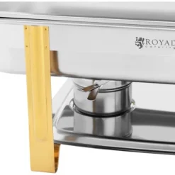 Royal Catering - Chafing dish - GN 1/1 - Guldaccenter - 9 L - 2 Bränsleceller