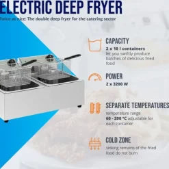 Royal Catering - Fritös - 2 x 10 liter - ECO