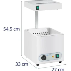 Royal Catering - Pommes frites värmare - 850 W - GN 1/2