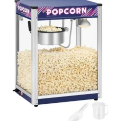 Royal Catering - Popcornmaskin - Blå - 8 oz