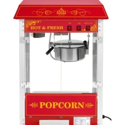 Royal Catering - Popcornmaskin - Retrodesign - Röd