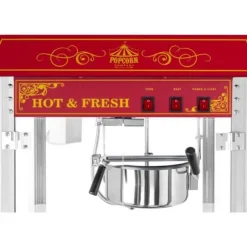 Royal Catering - Popcornmaskin - Retrodesign - Röd