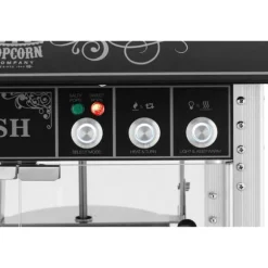 Royal Catering - Popcornmaskin med vagn - Retrodesign - 195 / 235 - °C - Svart