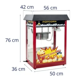 Royal Catering - Popcornmaskin - Svart tak