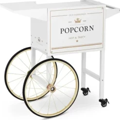 Royal Catering - Popcornvagn - Vit och guldfärgad