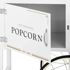 Royal Catering - Popcornvagn - Vit och guldfärgad