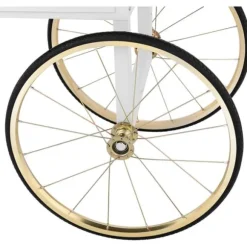 Royal Catering - Popcornvagn - Vit och guldfärgad