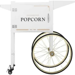 Royal Catering - Popcornvagn - Vit och guldfärgad