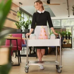 Royal Catering - Serveringsvagn - 2 hyllplan - 150 kg