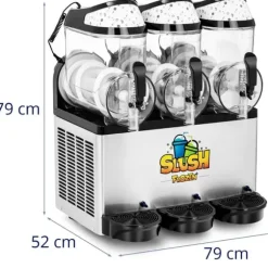 Royal Catering - Slushmaskin - 3 x 12 l - LED