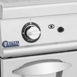 Royal Catering - Stekbord - Gas - Räfflad - 50–300 °C - Propangas / gasol / naturgas - Underskåp