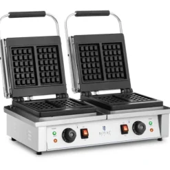 Royal Catering - Våffeljärn - Dubbelt - Belgiska våfflor - 2 x 2,000 W