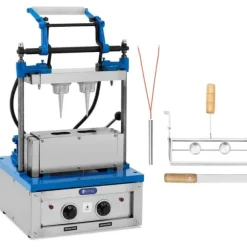 Royal Catering - Våffeljärn för glasstrutar - 100–120 våfflor/timme - 74 x 124 mm