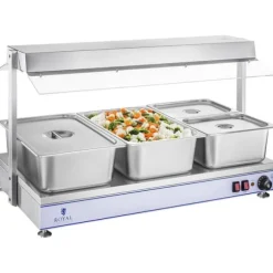 Royal Catering - Värmeplatta med 3 halogenlampor - 1550 W