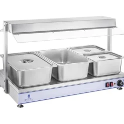 Royal Catering - Värmeplatta med 3 halogenlampor - 1550 W