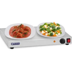 Royal Catering - Värmeplatta - 250 W - rostfritt stål - 50 cm