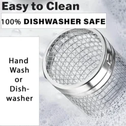 Rullande grillkorgar för utomhusgrillning, grillkorg i rostfritt stål Rullande grillkorg (2 st)